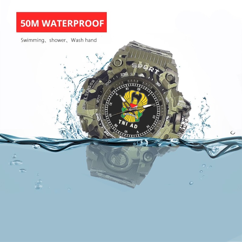 (SPECIAL EDITION) JAM TANGAN LOGO TNI-AD WATER RESISTANT NO.1