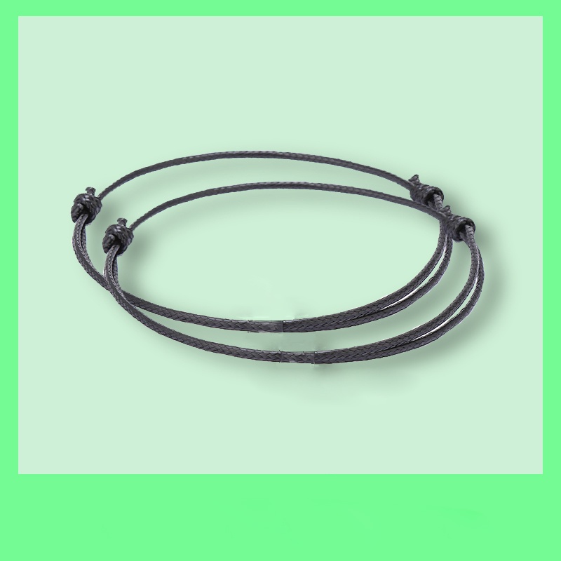 Korea Gelang Hitam Huruf Awal /Gelang Kustom Khusus Yang Kreatif Aksesoris Fashion