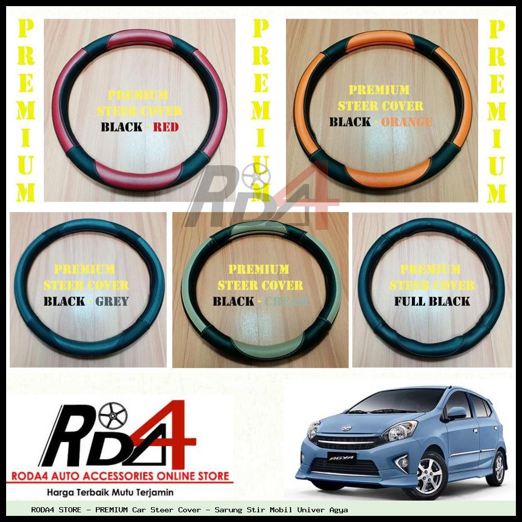 PREMIUM Car Steer Cover - Sarung Stir Mobil Univer Agya