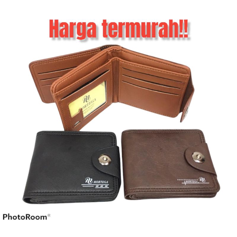 Dompet Lipat Pria Import Mortega M-902 Exclusive Kulit PU Model Kancing