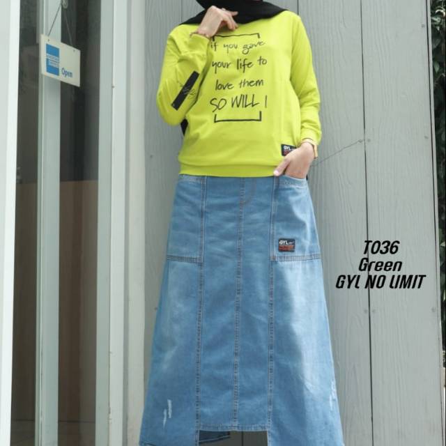 Stelan gyl original /stelan gyl termurah/rok jeans gyl termuarah