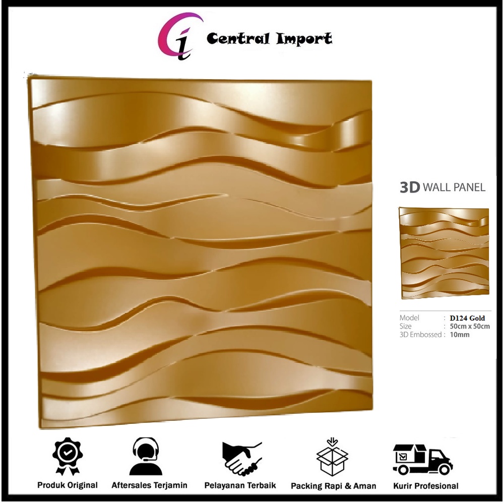 Wallpaper Dinding - Wallpaper 3D - Tridi Wallpaper - PVC Wallpanel D124