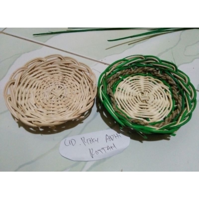 piring rotan mini 12cm premium