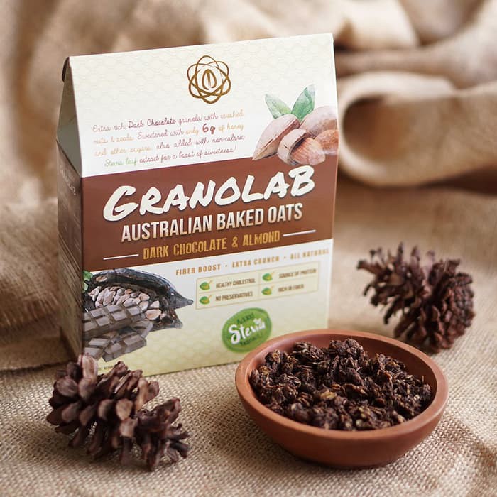 

Granolab Muesli - Granola Dark Chocolate & Almond 210 gr