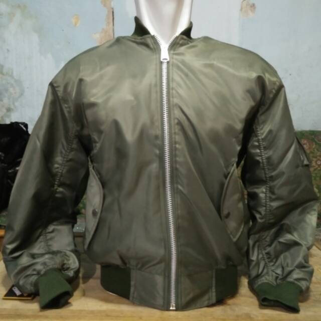 jaket bomber hijau