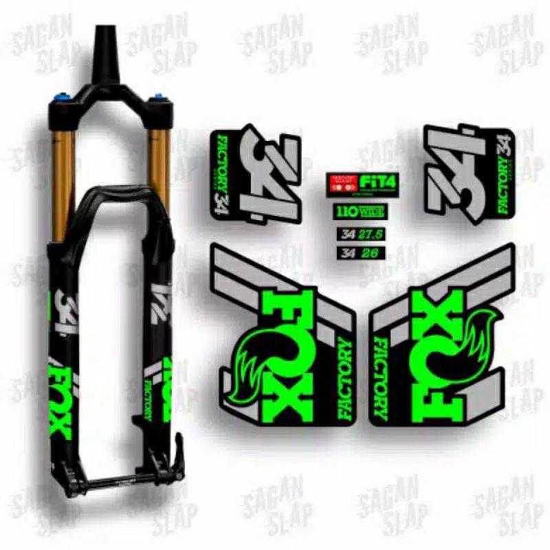 

Stiker fork - garpu FOX