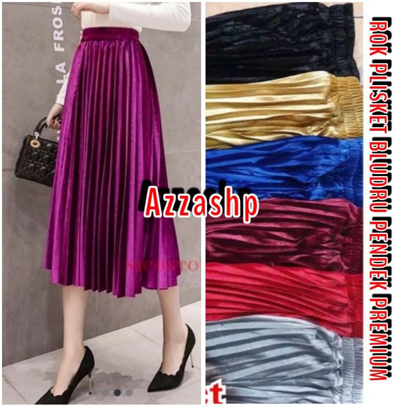 ROK PLISKET PENDEK 7/8 BLUDRU PREMIUM MURAH