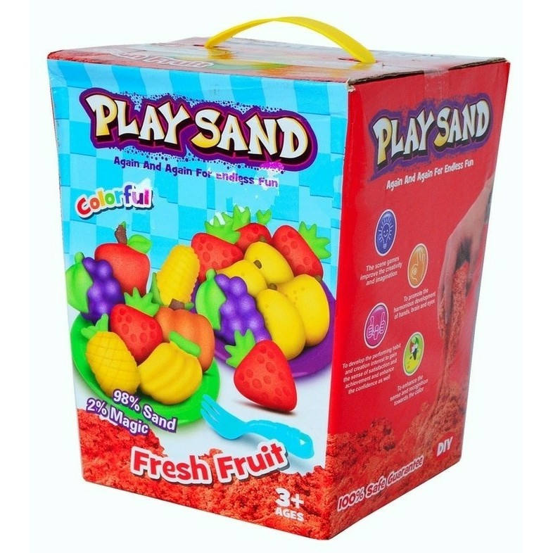 Mainan Anak - Mainan Pasir Kinetik Ajaib - Play Sand Fresh Fruit Set Mainan Pasir Kinetik Ajaib