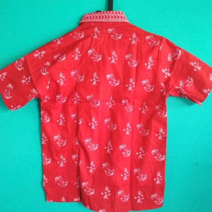 KEKINIAN BATIK SD SEKOLAH DASAR MOTIF GABUS MERAH $X<