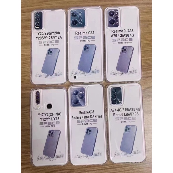 AIR BAG CLEAR RUGGED + PC KAMERA PROTECK LIST BENING TYPE OPPO RENO 7G OPPO A3S OPPO A5 2020 OPPO A9 2020 A15 A15s A16 A5s A7 A12