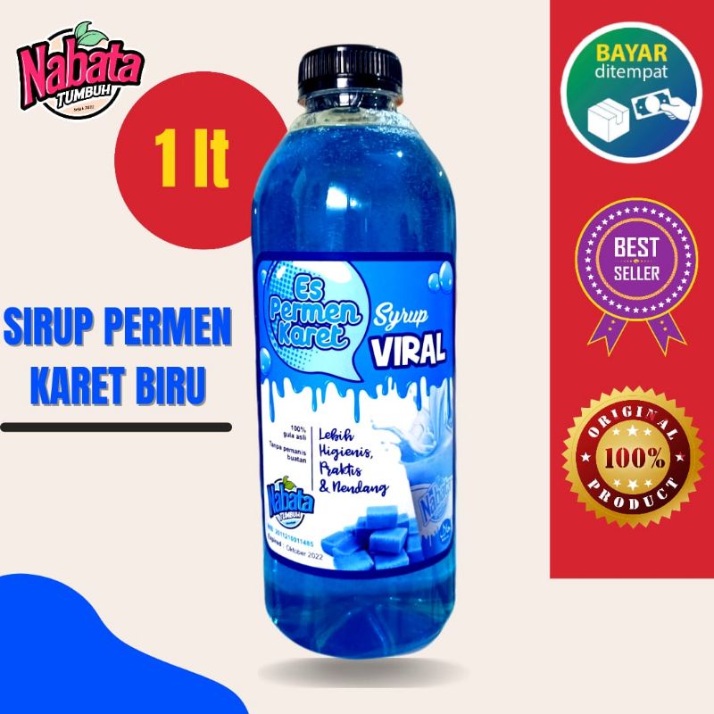 

Sirup Permen Karet Biru Viral Surabaya 1 Liter
