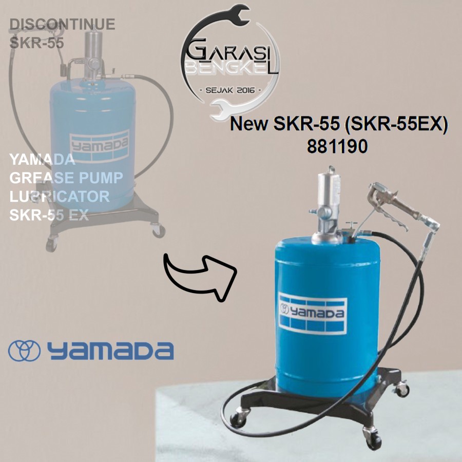 Air Grease Pump Yamada SKR-55 Pompa Gemuk