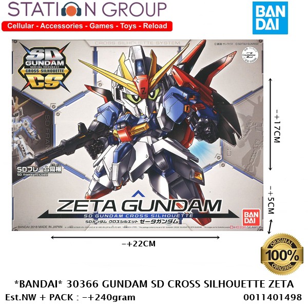 BANDAI 30366 GUNDAM SD CROSS SILHOUETTE ZETA - GUNPLA MODEL KIT