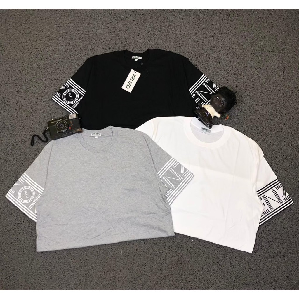 Kaos Import Murah Kenzo Arch Logo Lengan Kualitas Premium Full Tag