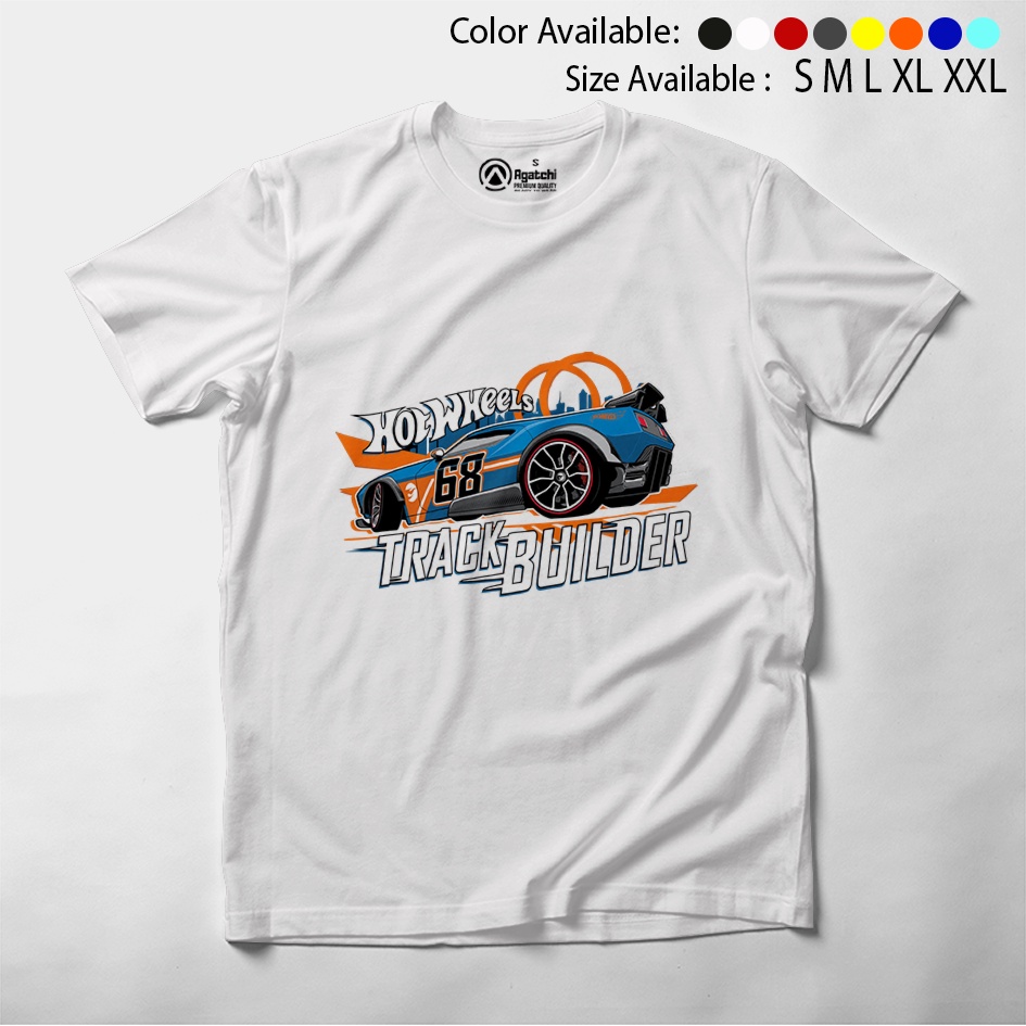 Kaos Atasan Anak Laki Laki Hotwheels Track Builder