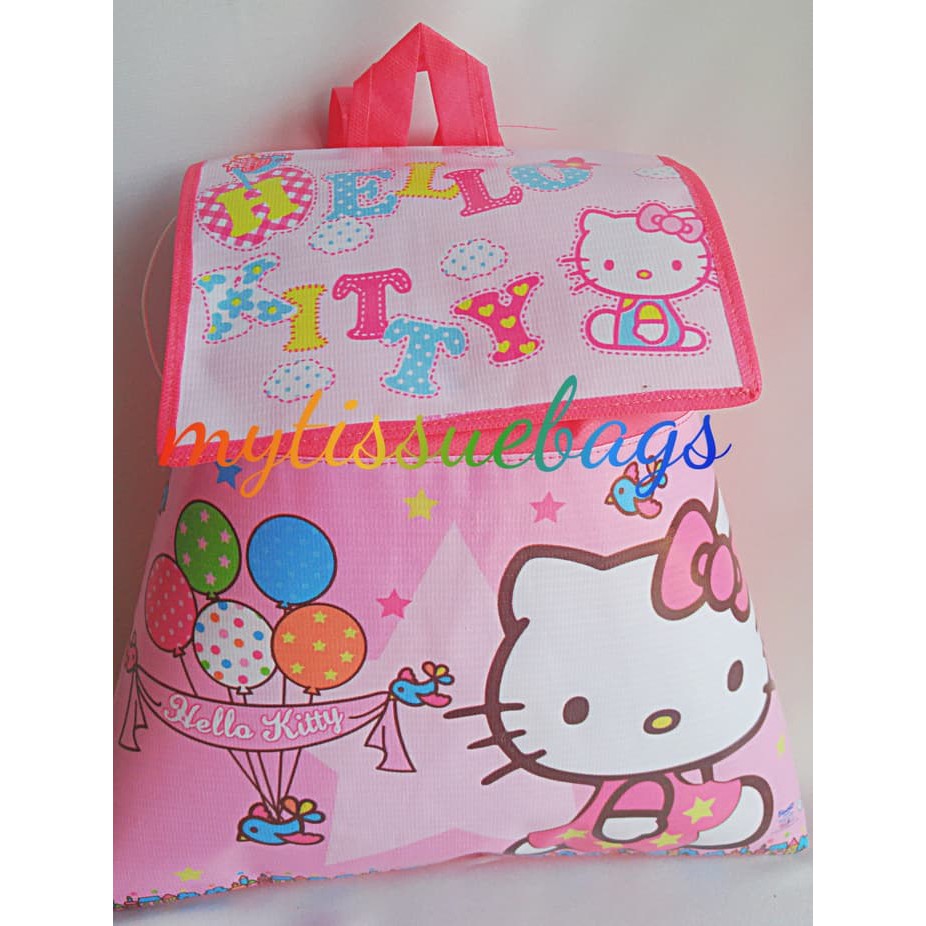 

Unik souvenir ulang tahun/tas ransel hello kitty Berkualitas