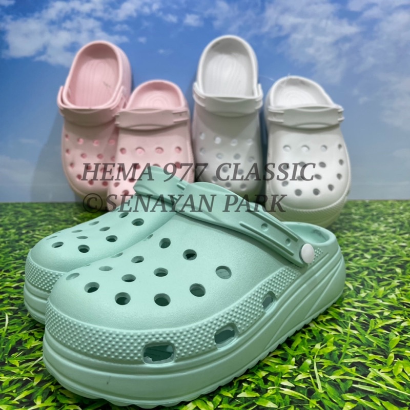 PROMO SANDAL KODOK HEMA BAE CLOG CLASICC 977 WANITA FC PROMO