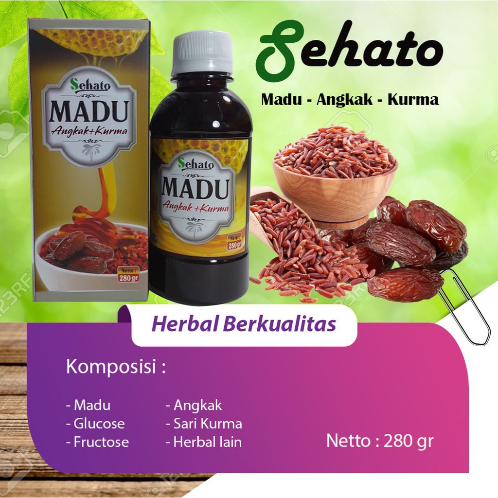 Obat Herbal Lambung Sehato Madu Kurma plus Angkak