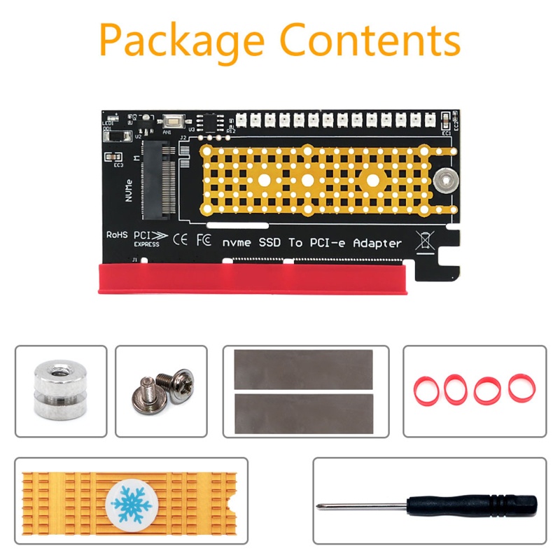 Btsg NVME Untuk M.2 Ke PCIE X4 Solid State Expansion Add Card Untuk 2242-2280 Untuk w/Panas