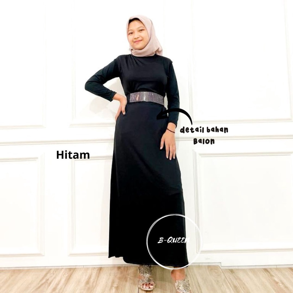 INNER DRESS SPAN SIZE M L XL XXL / GAMIS MANGSET TANPA LENGAN / INNER DRESS SLEEVELEES / INNER DREES TURLENECK TERMURAH (COD )