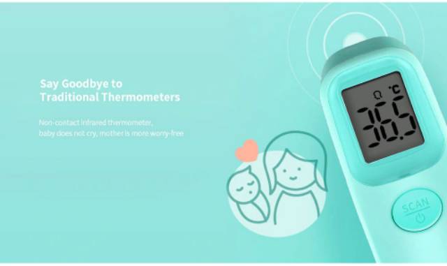 Thermometer Suhu Tubuh Digital Infrared Non Contact LED