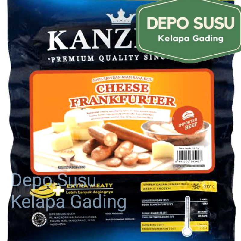 Sosis Kanzler 360gr / 500gr | Beef Cheese Sausage Crispy Chicken Nugget Bockwurst Wiener Garlic Frankfurt Cocktail Black Pepper Bratwurst Cordon Bleu German 300gr
