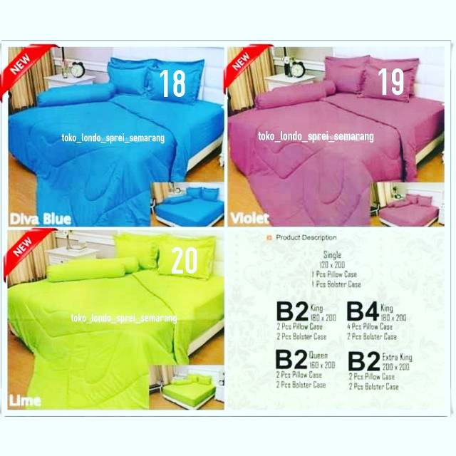 BC Bedcover VALLERY QUINCY Polos FLAT Set Jacquard uk 160 160x200  T30 Tinggi 30 cm Bedcover Polos Katun Jepang Jaquard KingKoil Hotel MURAH Blue Sky Burgundy Capri Classic Green Grape Lime Opal Light Pink Red Salsa Tosca Navy Maroon