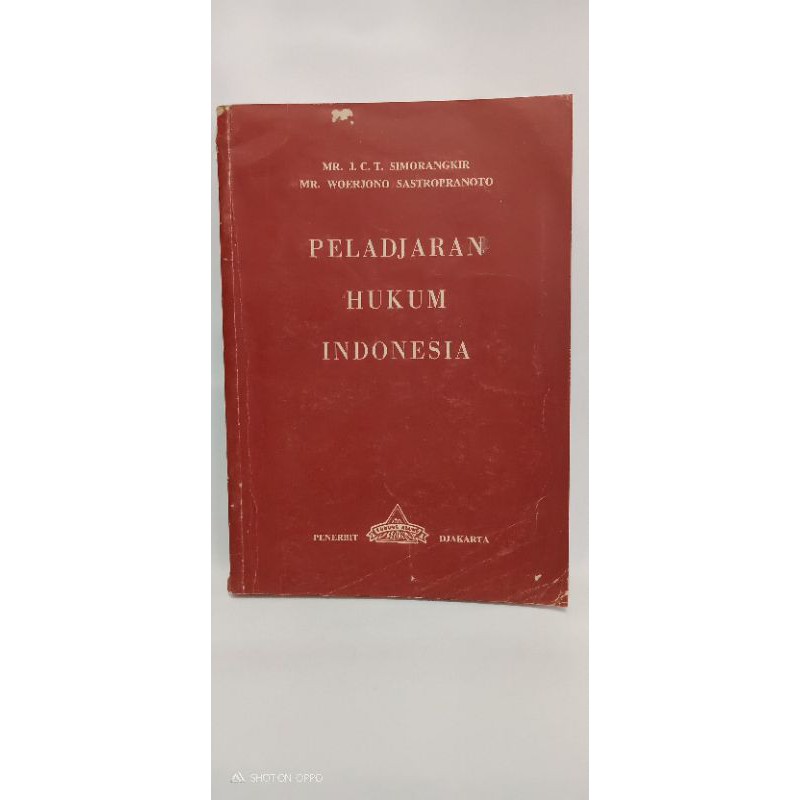 PELADJARAN HUKUM INDONESIA