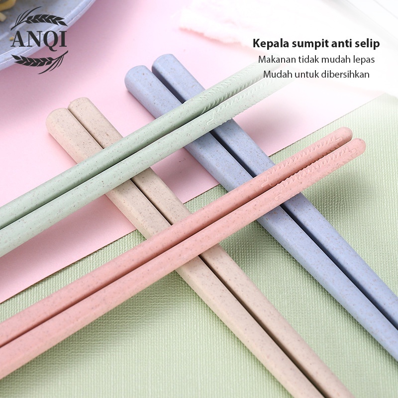 ANQI 1888 Sumpit Melamin Isi 4 Pasang / Sumpit Mie Melamine / Melamine Chopsticks 24 CM VS-74