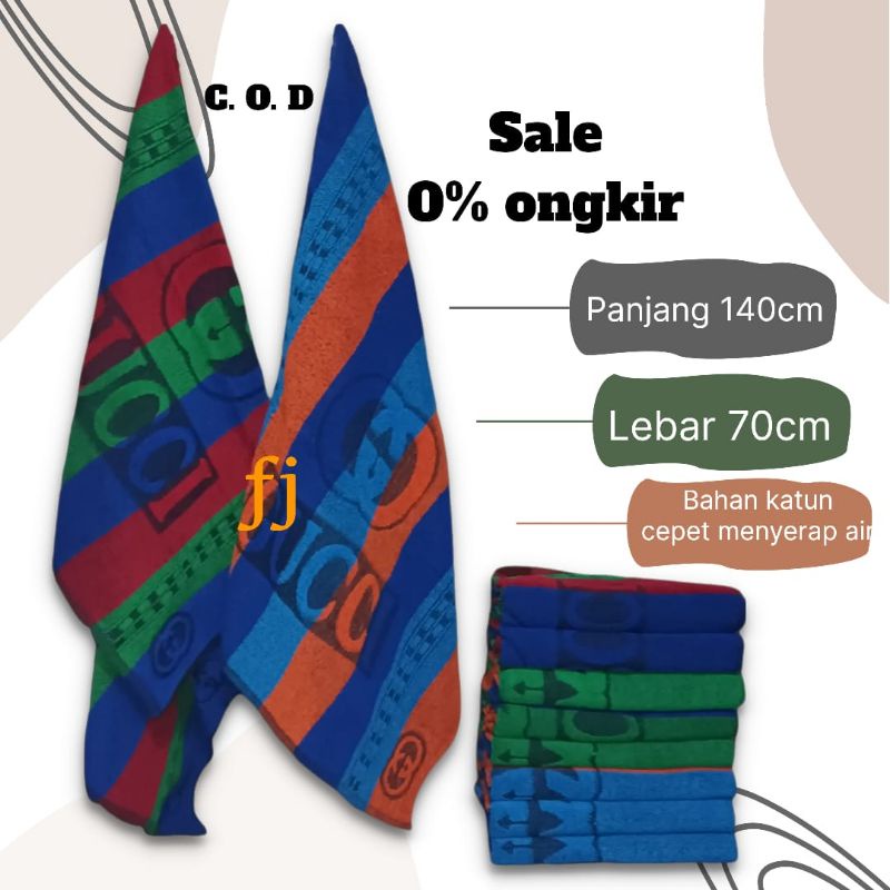 Handuk Mandi Dewasa Jumbo 80x160cm Tebal Menyerap Air 100% Premium