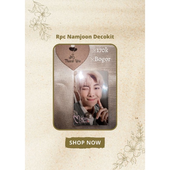 

Rpc (Random Photocard) Namjoon/Namu Decokit