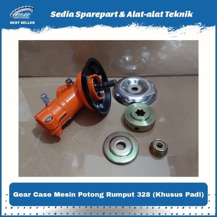 Gear Case Kepala Mesin Potong Rumput Segi 4 Khusus Potong Padi