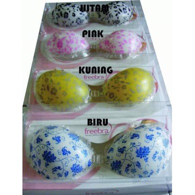 Free Bra Silicon Motif Bunga-Bunga