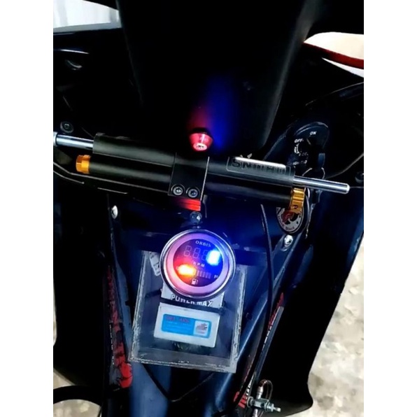 SPEEDOMETER AMPER BULAT CROME IGAWA KILOMETER RPM MANUAL RPM DIGITAL AMPER BENSIN