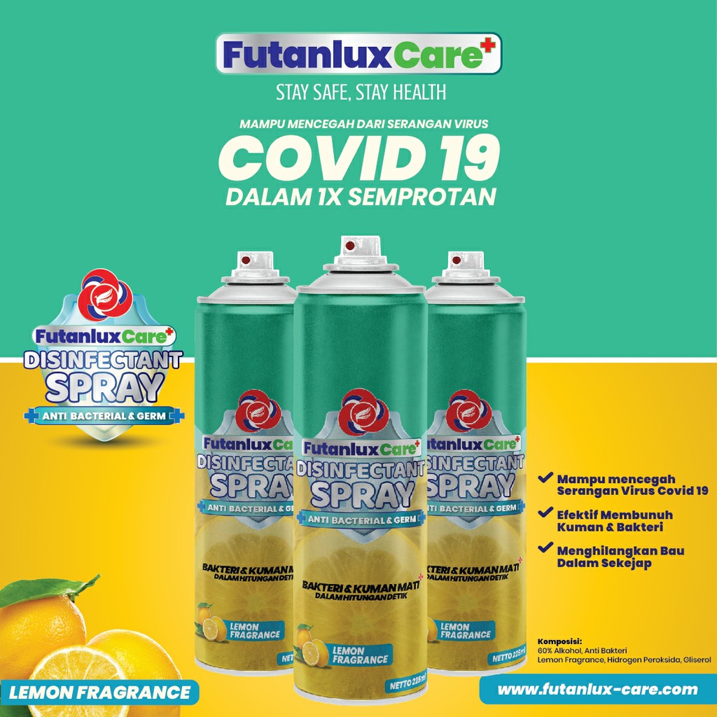 Funtalux ~ Disinfectant Spray ~ Membunuh Kuman, Bakteri, Virus