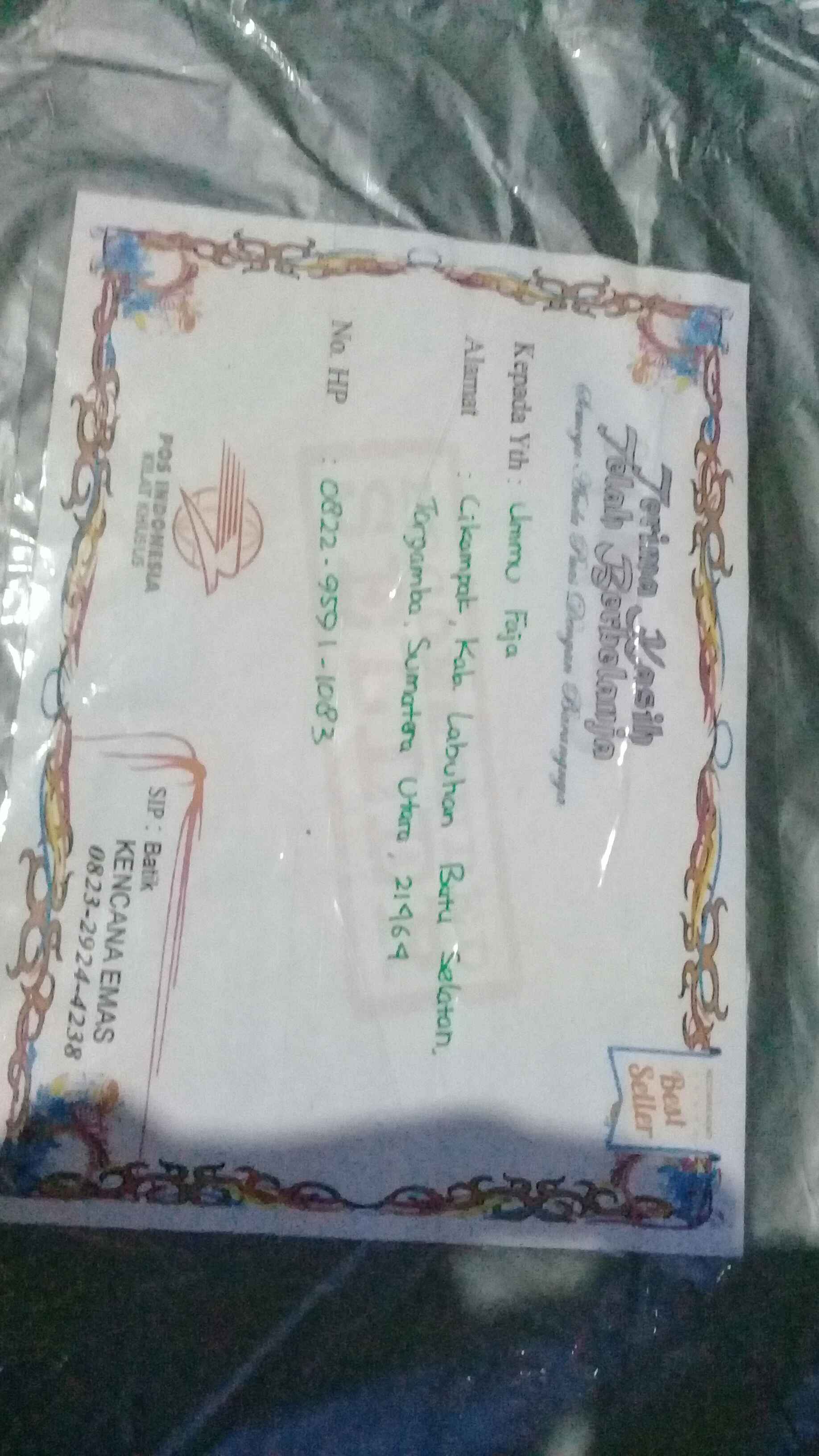 Gamis Batik Kombinasi Trisuaka Batik Modern