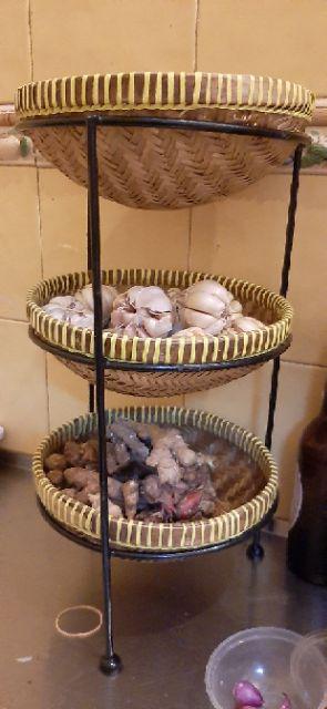 Rak Bawang Mini Susun 3