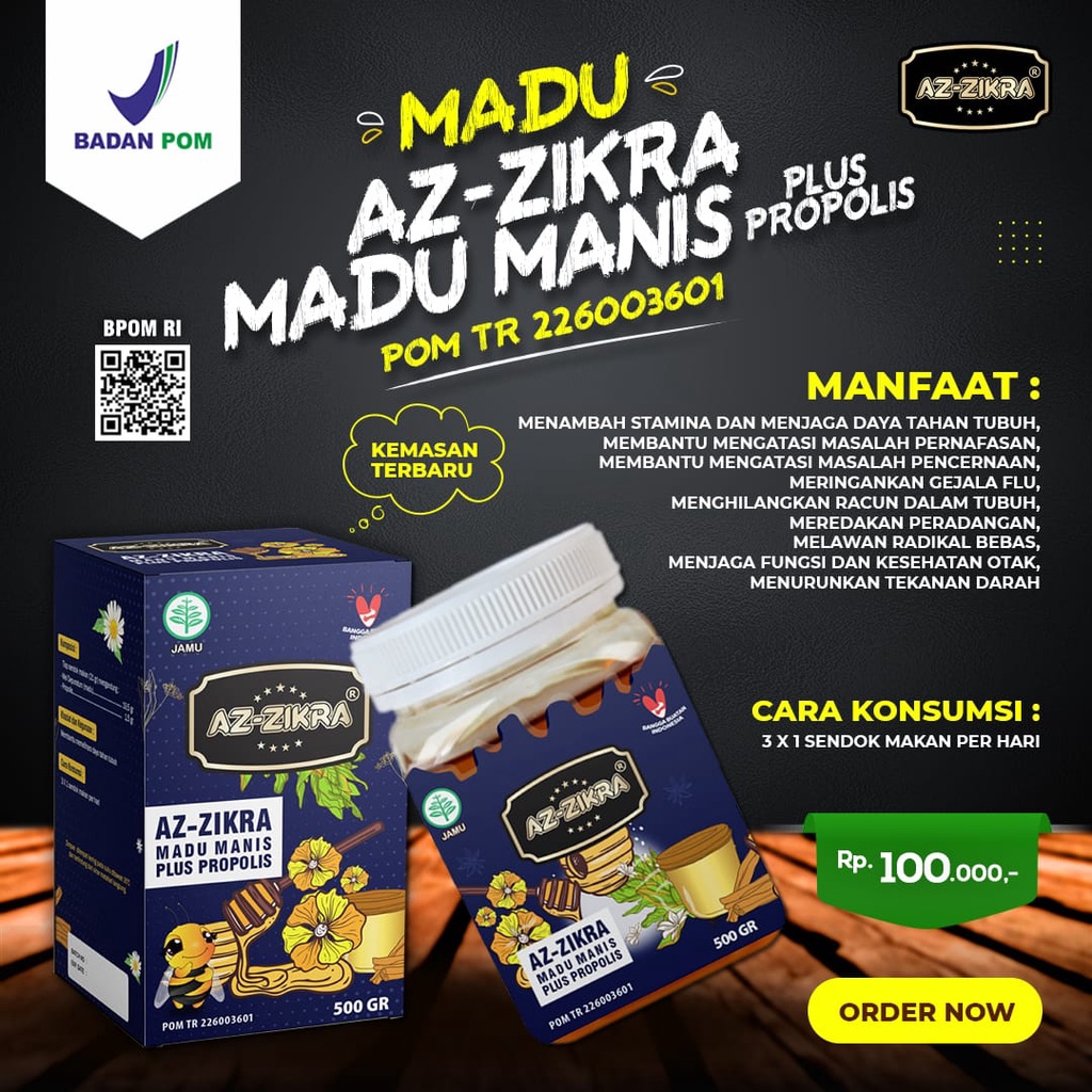 Jual Madu Az Zikra Az Zikra Azzikra Hutan Super Manis Asli Original Terbaru Shopee Indonesia