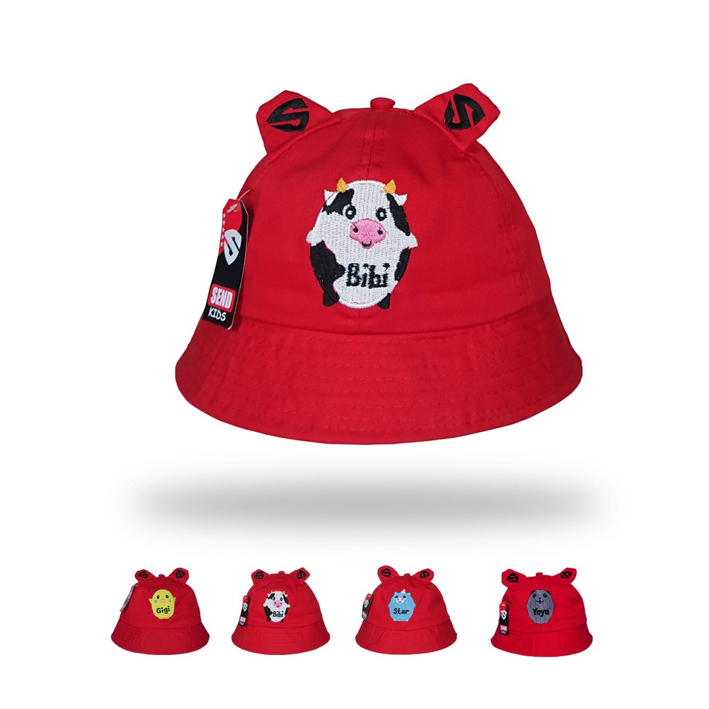 Topi bucket Anak terbaru karakter squishy pats