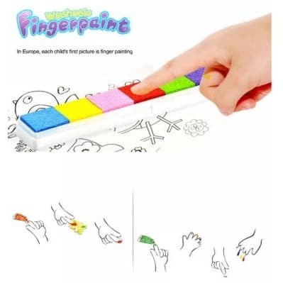 Washable finger paint - Mainan edukasi anak - Painting anak - Montessori - Cat Tangan Finger Paint