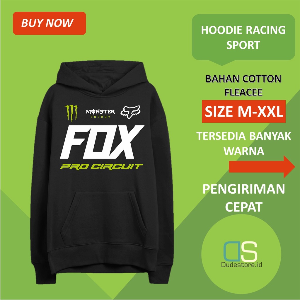 JAKET RACING JAKET MOTOR FOX MONSTER ENERGY