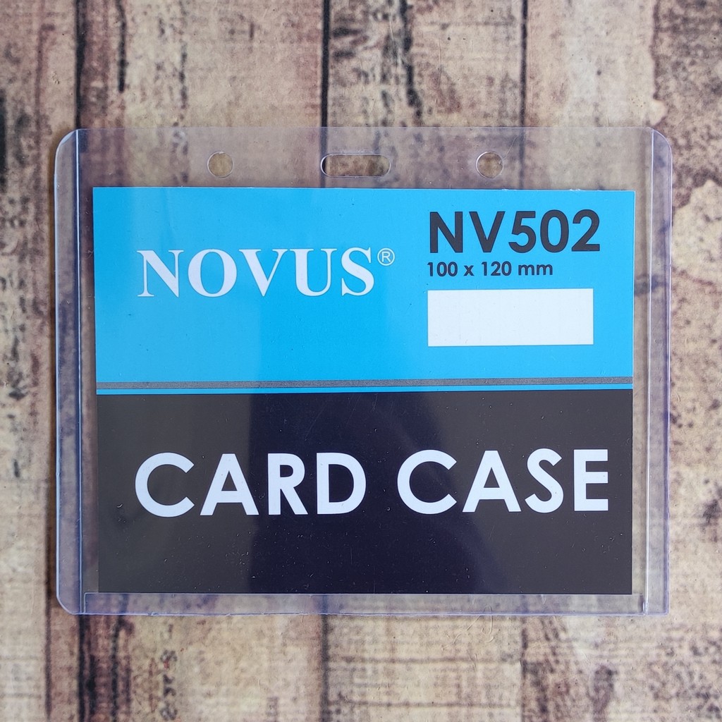 5Pcs Card Case Novus 502 100x120mm - Glue Card - Name Tag Tebal Plastik Tempat ID Card - Top Loader