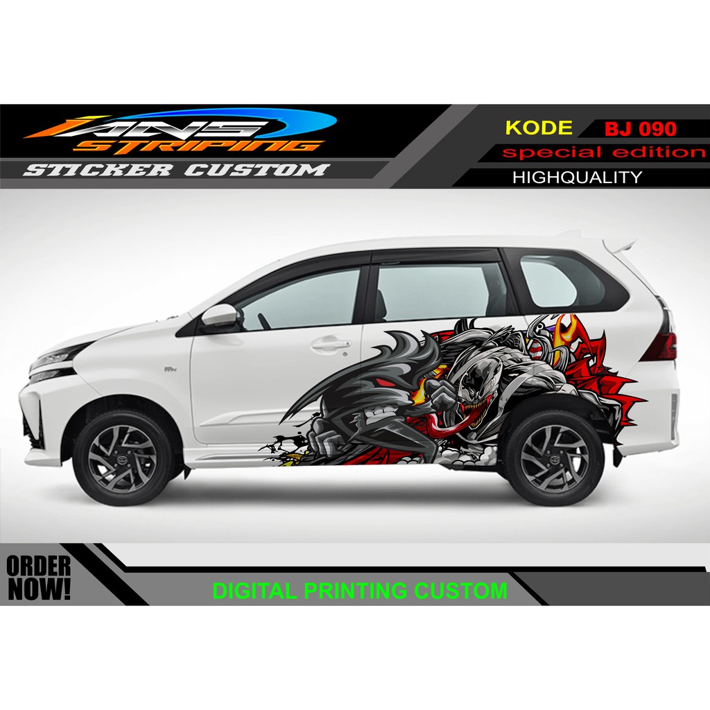 VARIASI STICKER MOBIL AVANZA XENIA ANIME