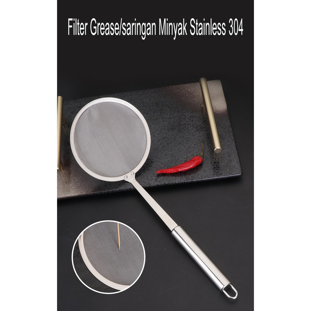 Saringan Minyak Stainless Saringan Halus/Filter Grease Stainless 304 Multi Fungsi