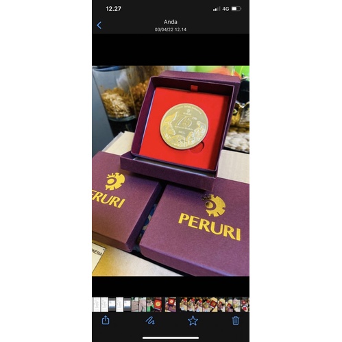 koin 75 TAHUN indonesia MERDEKA/medali peruri aneka satwa 75thn