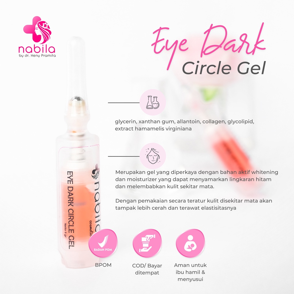 EYE DARK CIRCLE 6 GR | SERUM MATA PANDA | NABILA | NABILA SKINCARE | NABILASKINCARE