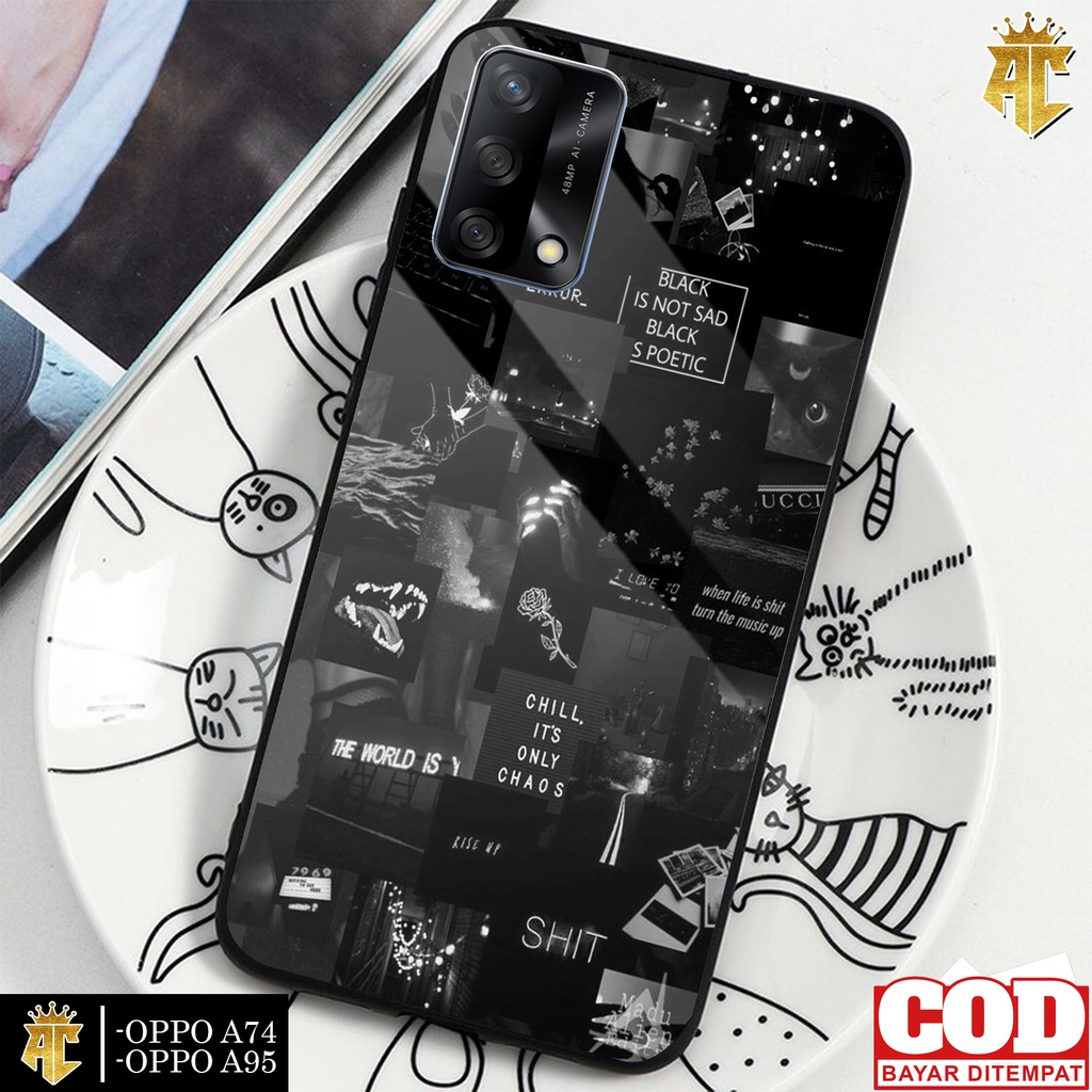 Case OPPO A74/OPPO A95 - Casing OPPO A74/OPPO A95  Terbaru 2021 AERO CASE [ ESTETIK ] Silikon OPPO A
