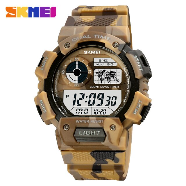 Jam Tangan Pria SKMEI 1723 Digital Double Time Original SKMEI Water resist 3 atm SKMEINDONESIA