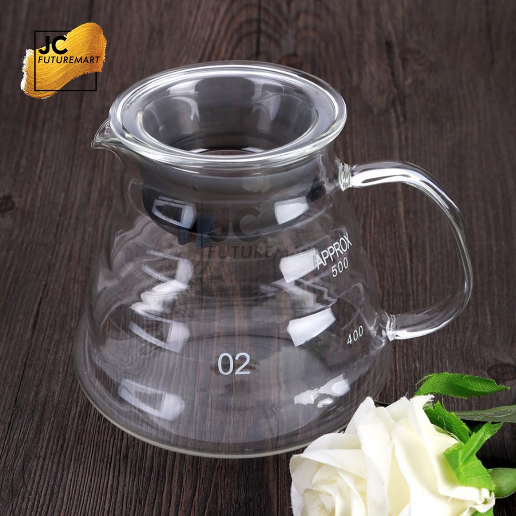 V60 COFFEE SERVER 02 600ml | GLASS SERVER KOPI POUR OVER