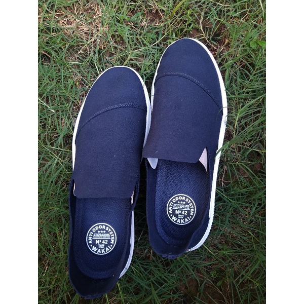 Sepatu wakai Slip On Michi - Navy